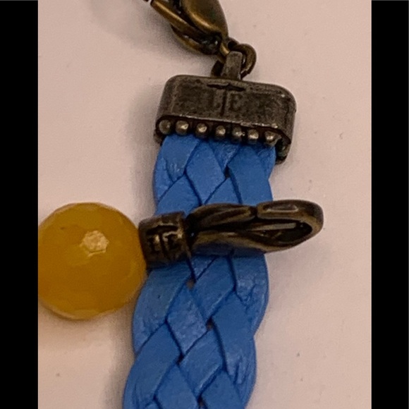 Lenny & Eva Blue Braided & Yellow Stone Bracelet Set - Picture 3 of 5
